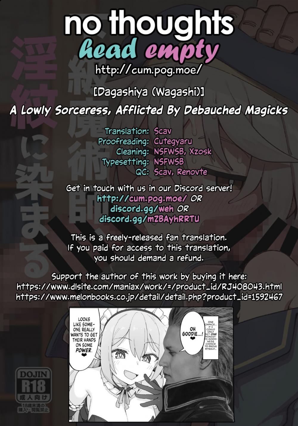 Hentai Manga Comic-A Lowly Sorceress, Afflicted By Debauched Magicks-Read-58